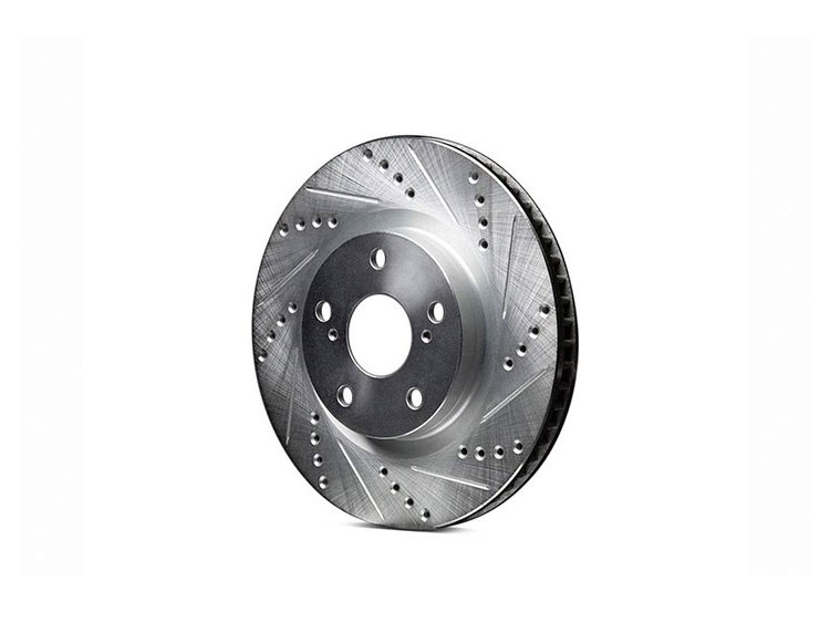 Alfa Romeo Giulia Performance Brake Rotor - 2.0L - Drilled + Slotted - Front - Right